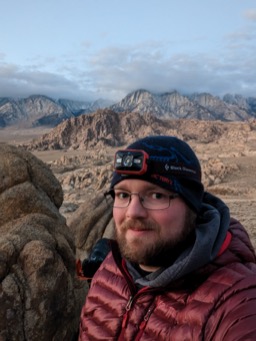 Adam Thompson in the Alabama Hills, California